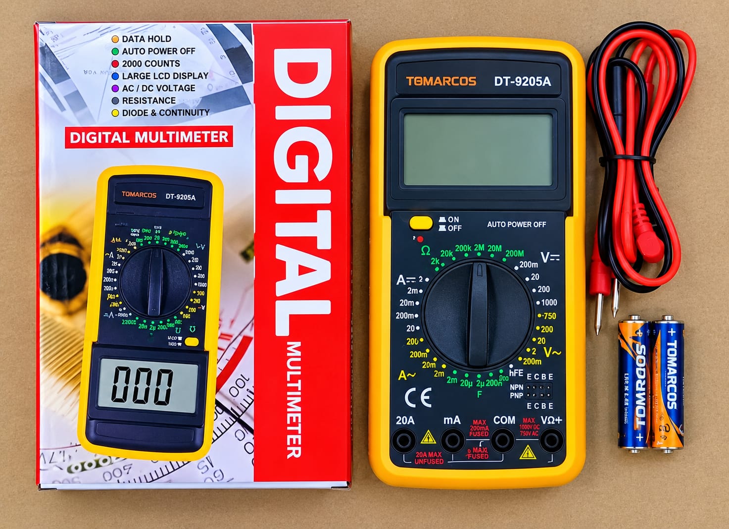 Digital Multimeter DT-9205A
